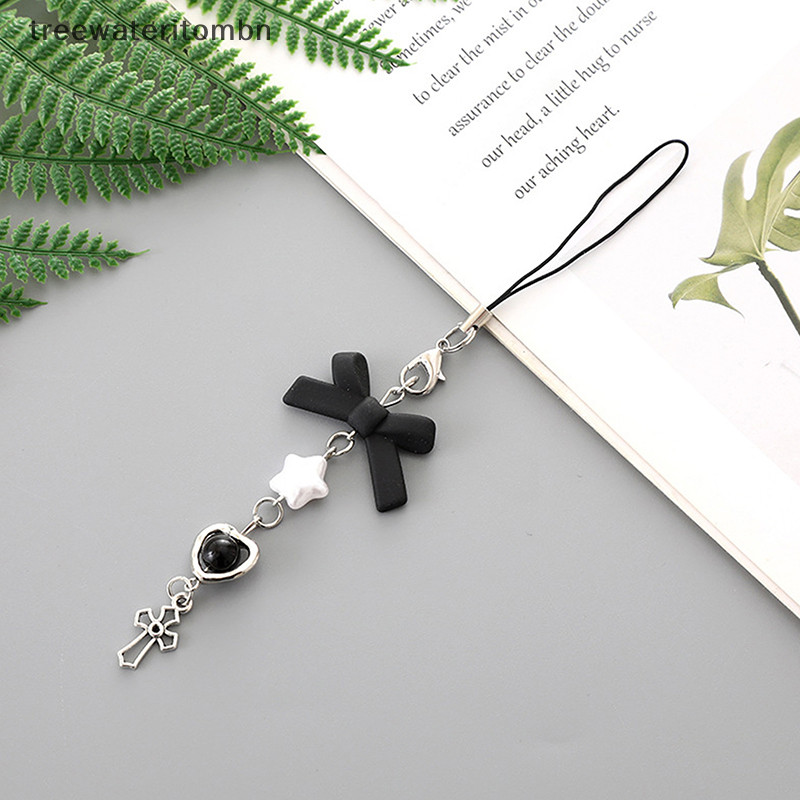 ทีที หวานแฟชั่นโบว์ลูกปัดพวงกุญแจที่มีสีสันกุทัณฑ์จี้โทรศัพท์โซ่ประณีตน่ารักพวงกุญแจกระเป๋าเครื่องประดับอุปกรณ์เสริม mbn - รูปที่ 2