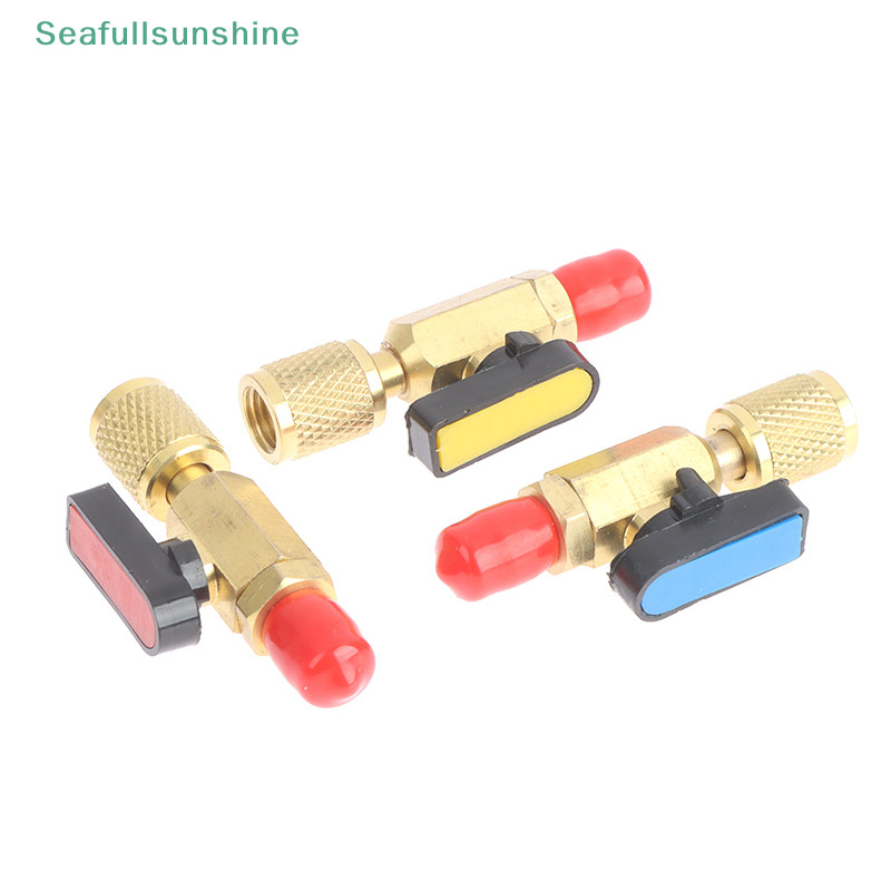 Seaf> 1/4 "ชายถึง 1/4" หญิงตรงบอลวาล์วชาร์จท่อ Manifold อุปกรณ์เสริมดี