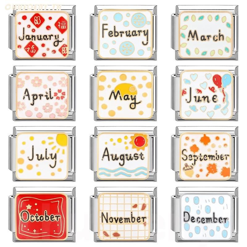 DIY ภาษาอิตาลี เสน่ห์ สร้อยข้อมือ ข้อต่อฟิตติ้ง 9 มม ปาก ทําเอง สร้อยข้อมือคู่ ทําเอง เครื่องประดับแฟชั่นอุปกรณ์เสริมย้อนยุคบุคลิกภาพโมดูลสร้อยข้อมืออุปกรณ์เสริมของขวัญวันวาเลนไทน์