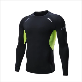 พร้องส่ง เสื้อรัดกล้ามเนื้อ เสื้อบีบอัดแขนยาว ผู้ชาย แห้งเร็ว กระชับกล้ามเนื้อ