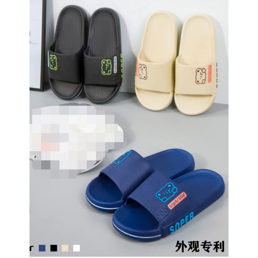 พร้อมส่งในไทย รองเท้าแตะ รุ่น Z6639 รองเท้าใส่ในบ้าน รองเท้าแบบสวม พื้นนิ่ม พิมพ์ลาย น้ําหนักเบา A21 รองเท้า