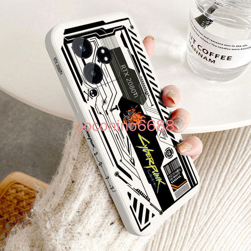 ฟรีฟิล์มด้านหลัง realme gt6 gt6t เคสโทรศัพท์ realme gt6 GT 6T เลนส์ รวมทุกอย่าง Shock-proof ขอบตรงซิลิโคน Soft Case เคสป้องกัน