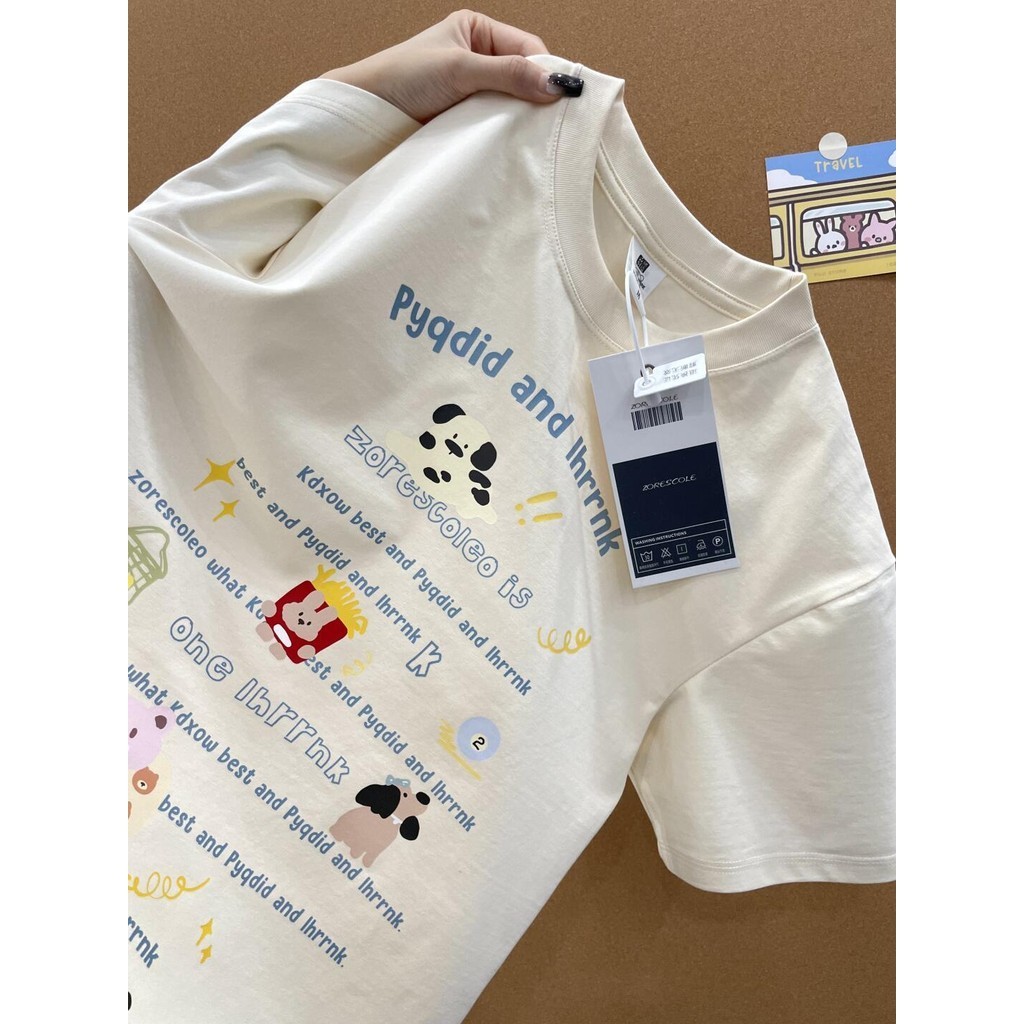 พร้อมส่ง เสื้อ พร้อมส่ง เสื้อยืดแขนสั้น คอกลม โอเวอร์ไซซ์ สไตล์เกาหลี แฟชั่นสําหรับผู้ชาย และผู้หญิง สะดวกสบาย