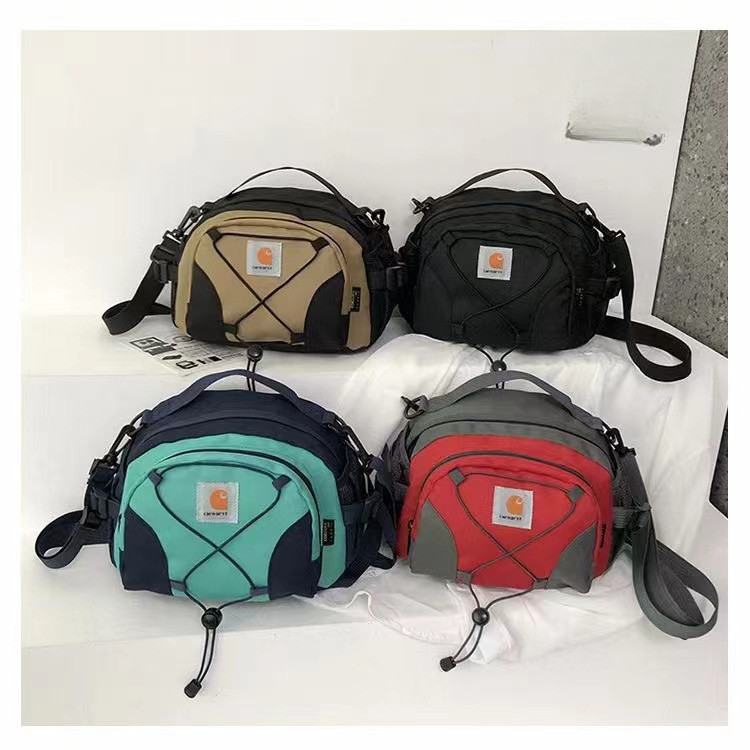 Carhartt กระเป๋าสะพายไหล่ความจุขนาดใหญ่หลายกระเป๋ากระเป๋าคาดหน้าอกกันน้ํา