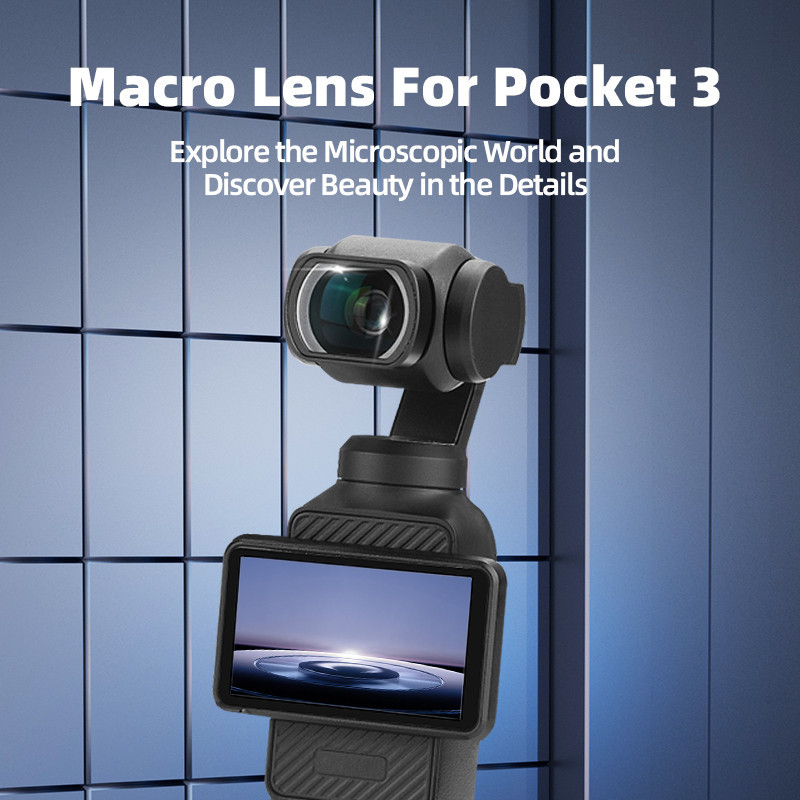สําหรับ DJI OSMO POCKET 4/3 Macro Filter Lens Pocket Camera อุปกรณ์เสริมป้องกันเลนส์มาโคร