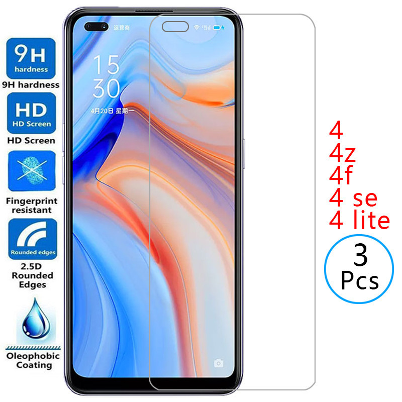 กระจกนิรภัยป้องกันสําหรับ oppo reno 4 4z 4f se lite ป้องกันหน้าจอบน opp opo appo reno4 zf reno4z ren