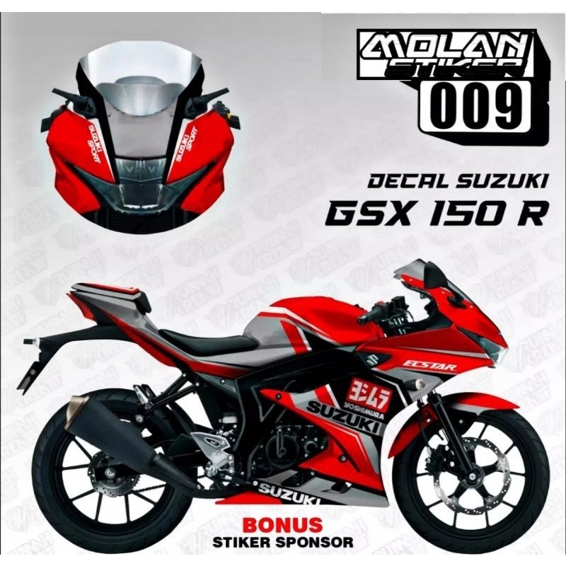 สติ๊กเกอร์รูปลอก Striping Variation FULLBODY Suzuki GSX R 150 / GSX 150 R (Suzuki ECSTAR MOTO GP) | 
