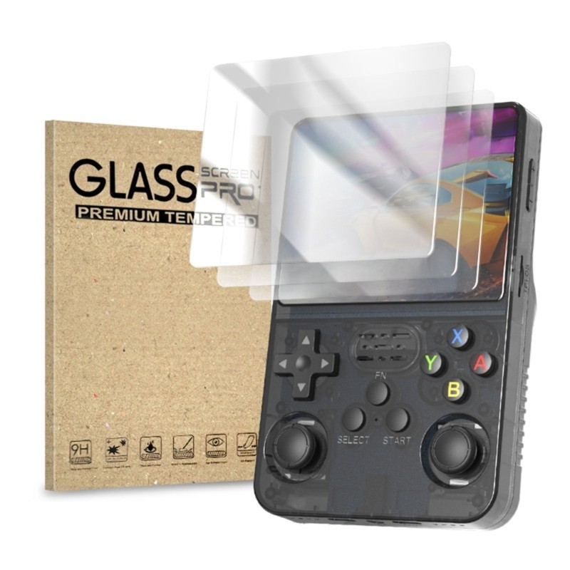 Whi เกมคอนโซลฟิล์มนิรภัยป้องกันหน้าจอฟิล์มสําหรับ R36S R35S RGB20S Acccessory
