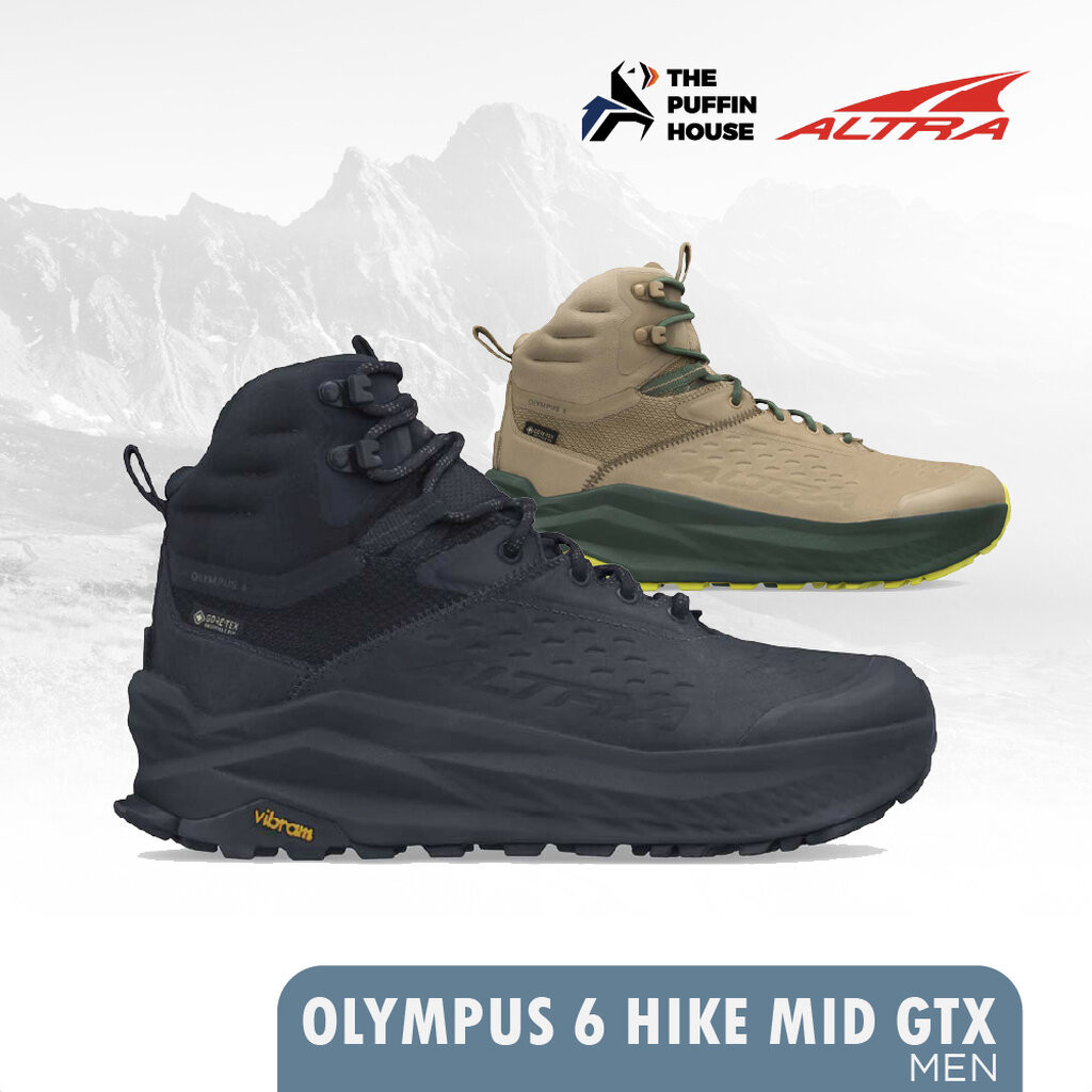 ALTRA รองเท้าเดินป่าข้อสูงผู้ชาย กันน้ำ OLYMPUS 6 HIKE MID GTX MEN