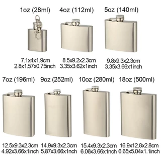 in stockBLOOMZO Hip Flask,คอนเทนเนอร์Leakproofขวดเหล้า,คุณภาพสูงสะดวกสแตนเลสแบบพกพา Whisky Flagonกลางแจ้ง