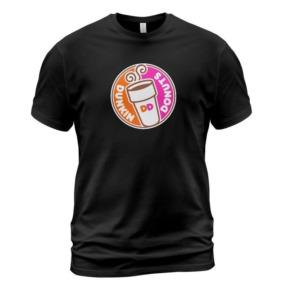 สไตล์ใหม่ Dunkin Donut Logo Mens เสื้อยืดตลก Tee