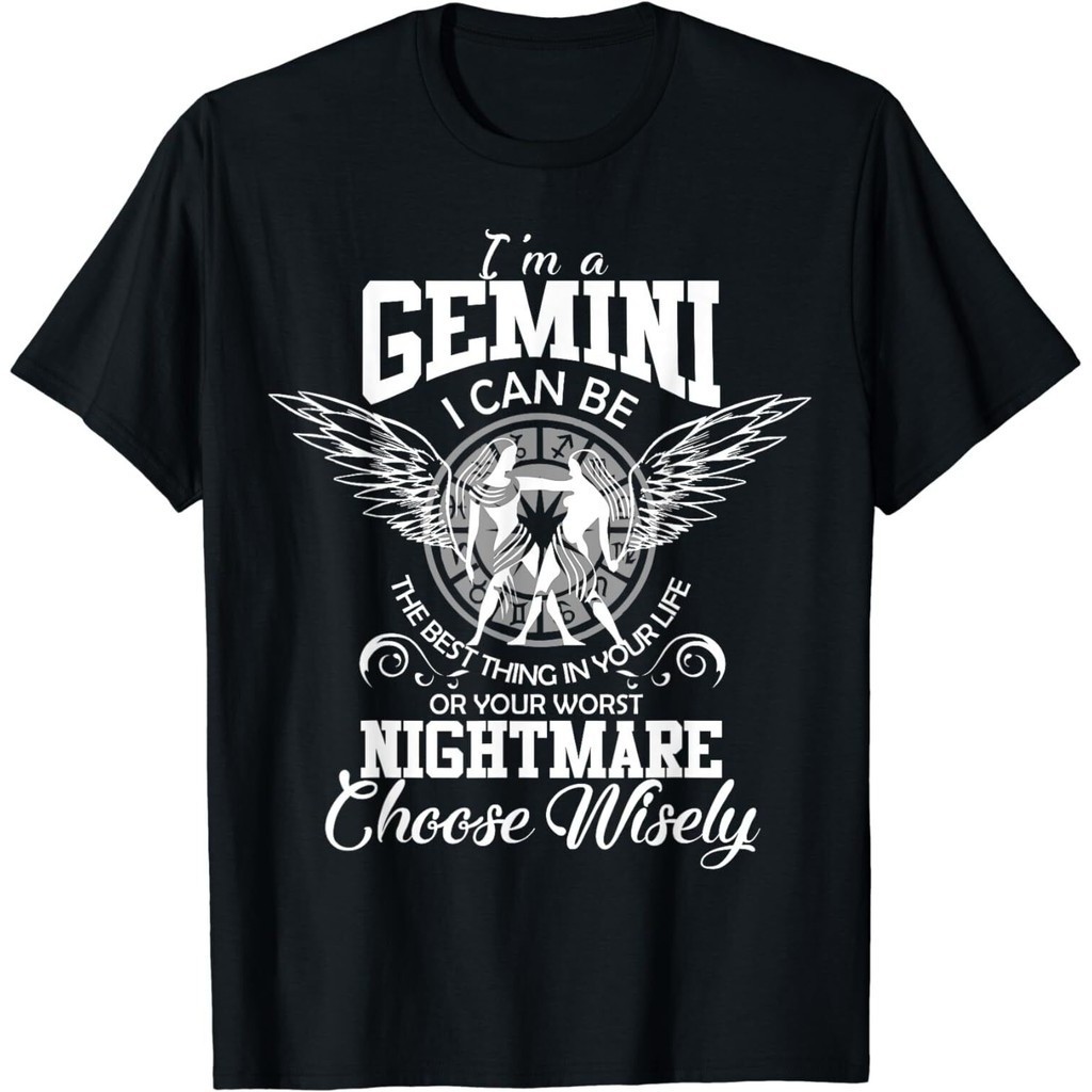 New Gemini Zodiac Sign เสื้อยืดวันเกิด Funny IM Gemini