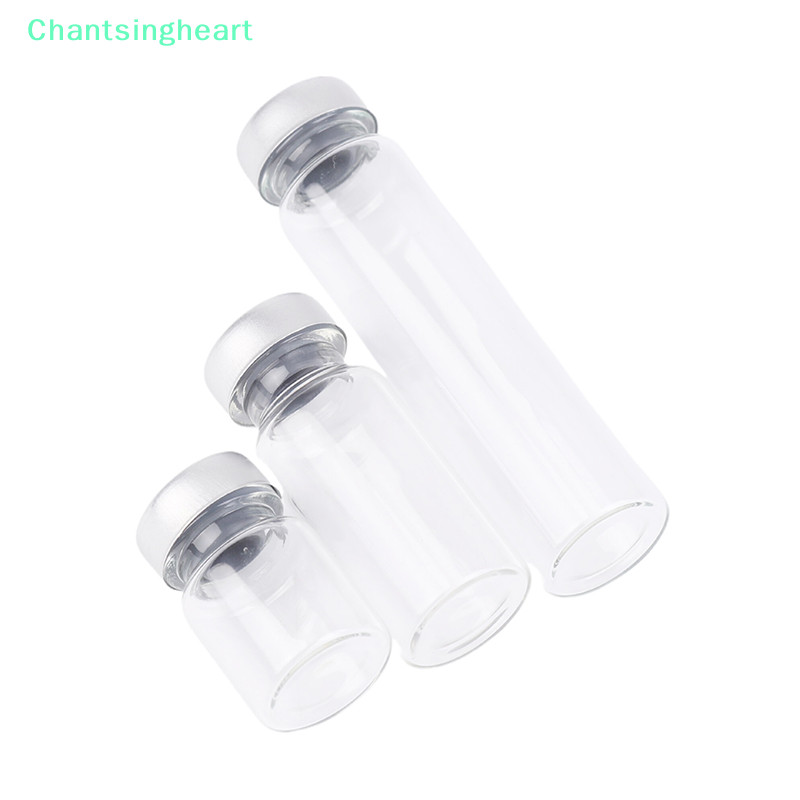 <Chantsingheart> 10แพ็ค5/10/20มิลลิลิตรปิดผนึกตัวอย่างvialsแก้วใสvialsกับself Healingฉีดพอร์ตลดราคา