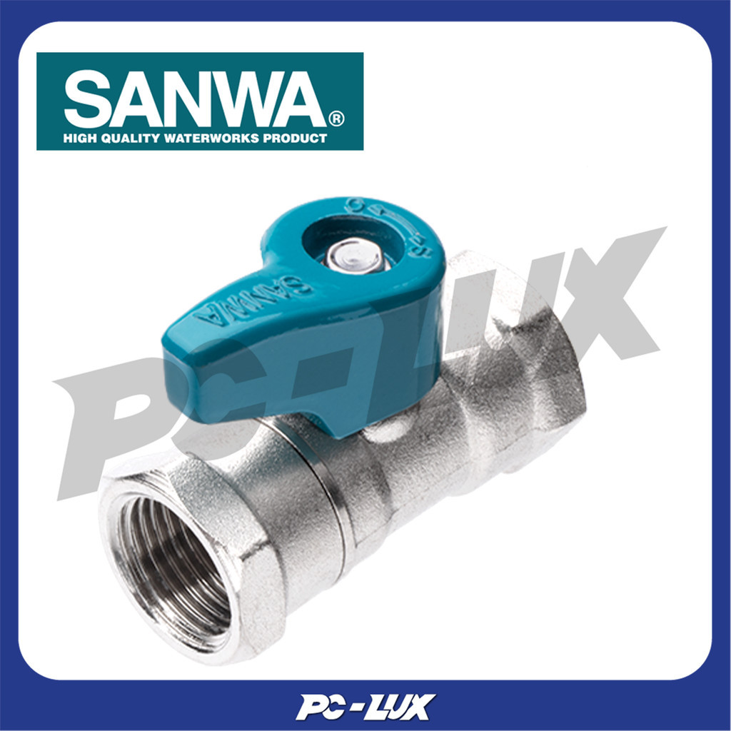 SANWA  มินิบอลวาล์ว  ขนาด 1/2 นิ้ว รุ่น BV 15 MM / BV 15 FF / BV 15 MF