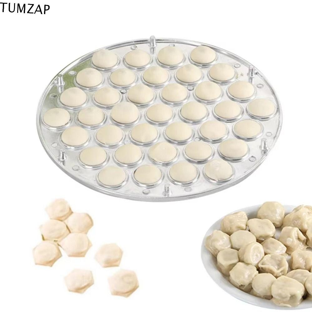 Tumzap Dumpling Mould, DIY 37 หลุม Ravioli Maker, ใช้งานง่ายคู่มือทนทานรอบแป้งกดครัวเครื่องมือ