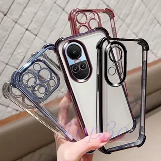 เคส OPPO Reno 10 Reno 10 Pro เคสโทรศัพท์โปร่งใสป้องกันการตกสี่มุม SJDK