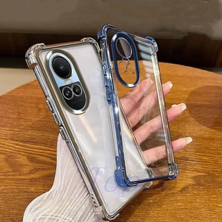 เคส OPPO Reno 10 Reno 10 Pro เคสโทรศัพท์โปร่งใสป้องกันการตกสี่มุม SJDK