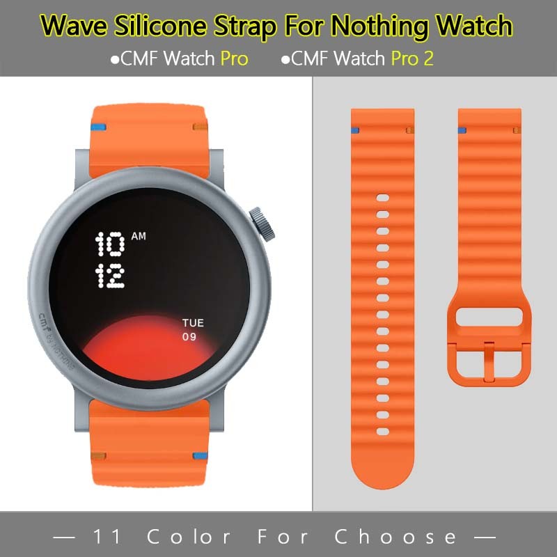 Simple Liquid ซิลิโคน Wave สายนาฬิกาสําหรับ CMF นาฬิกา 3 Pro / 2 SmartWatch Ultra Light Matte เข็มขัด Release สายรัดข้อมือ