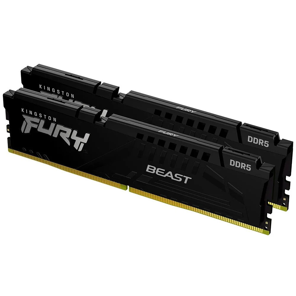 KINGSTON RAM 32GB (16GBx2) DDR5 5200MHz CL40 DIMM (Kit of 2) FURY Beast Black (KF552C40BBK2-32)