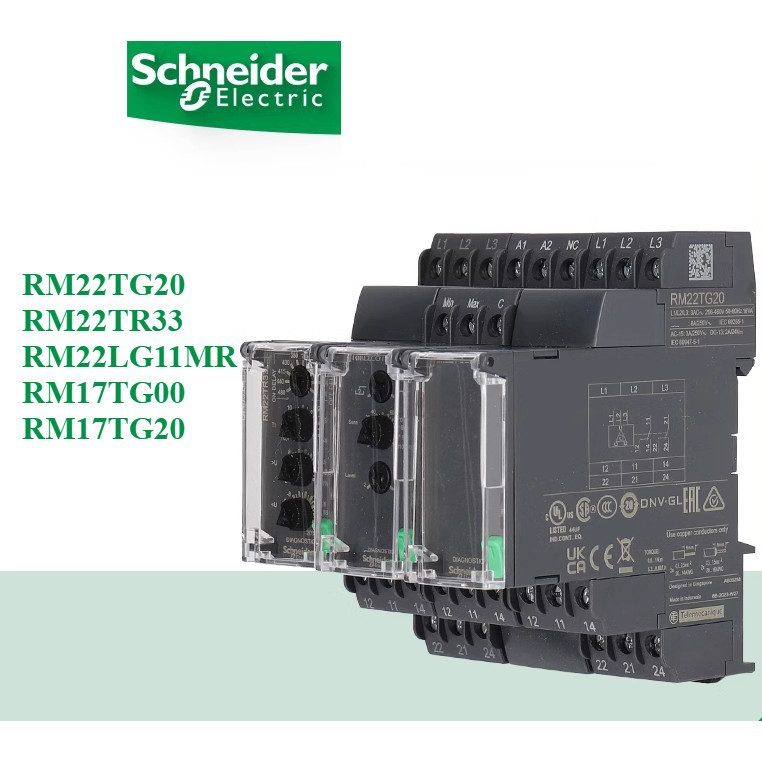 Schneider RM22TG20 RM22TR33 RM22LG11MR RM17TG00 RM17TG20 การตรวจสอบเฟสลําดับรีเลย์