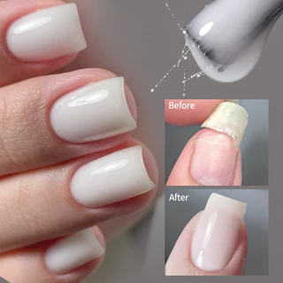 Born Pretty Fiber ฐานยางเจลซ่อมเล็บสําหรับเล็บหัก UV Gel Extension กึ่งถาวร Varish ไฟเบอร์กลาสเล็บเล็บ