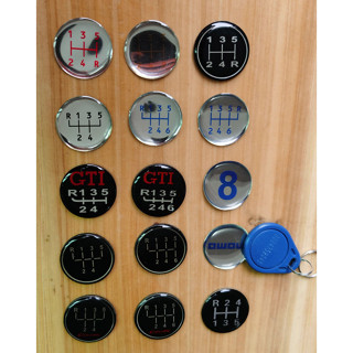 สติกเกอร์หัวเกียร์ คลื่น ติด หัวสติกเกอร์เกียร์ 5 เกียร์ 6 เ…