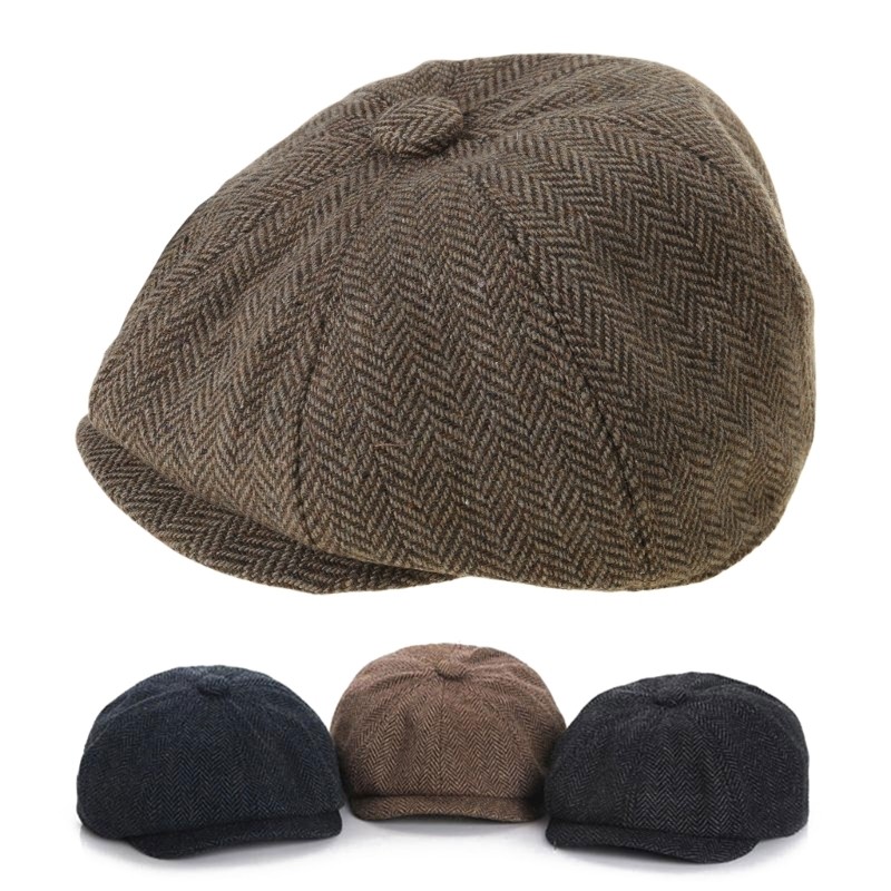 เป็น> เด็กมีสไตล์แปดเหลี่ยมหมวกเบเร่ต์คลาสสิก Paperboys หมวกบิดสําหรับเด็ก - รูปที่ 7