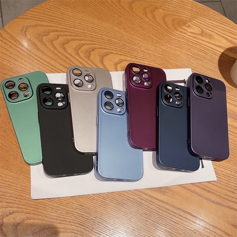 เหมาะสําหรับ IPhone 15 16 14 11 12 13 Pro MAX XR X XS MAX 7 8 Plus Ultra-Thin Matte เคสป้องกัน