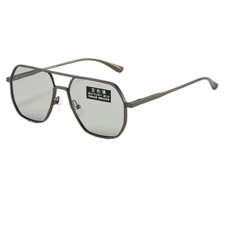 แว่นกันแดดโพลาไรซ์ Photochromic ใหม่ UV400 Pilot Style Shades เลนส์เปลี่ยนสีสําหรับผู้ชาย Anti-glare ขับรถแว่นตาสําหรับกลางวันและกลางคืน