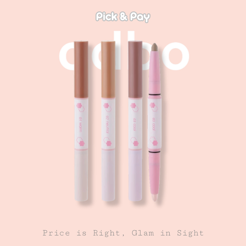 คอนทัวร์ ไฮไลท์ Odbo contour x highlight duo stick กรอบหน้าชัดในแท่งเดียว (OD4013)