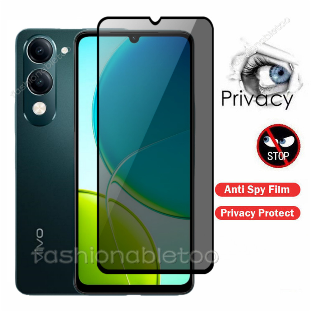 ฟิล์มกันรอยกระจกนิรภัย Anti-spy สําหรับ Vivo Y04 Y 04 VivoY04 ฟิล์มด้านหน้าหน้าจอความเป็นส่วนตัว