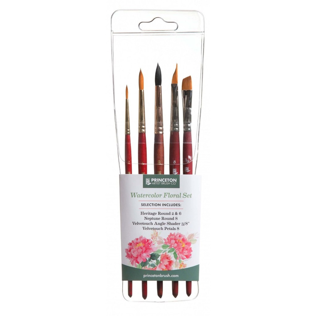 Princeton x Esther Peck Watercolor Floral Brush Set // ชุด 5 ชิ้น