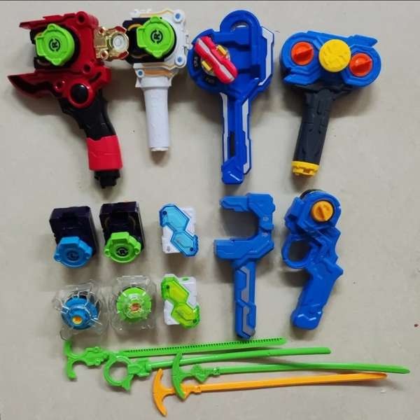 bayblade x แท้ เบย์เบลด x อุปกรณ์เสริมไจโร Audi Double Diamond Hurricane Battle Soul 123ชิ้นส่วนมือจ