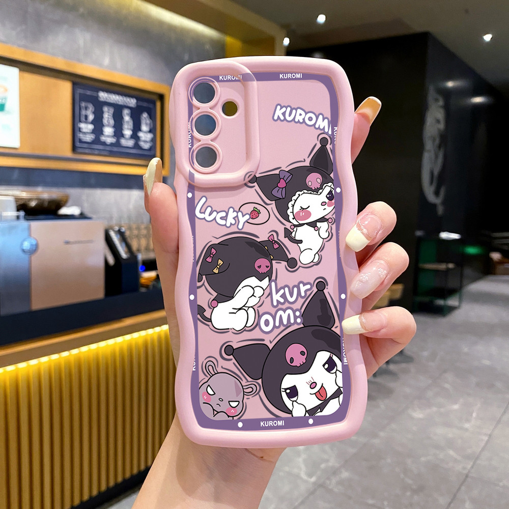 SAMSUNG สําหรับsamsung Galaxy A16 A06 A15 A05 A35 A55 A14 A34 A33 A53 A73 A32 A52S A72 น่ารักMelody Kuromi Waveเคสโทรศัพท์Anti Drop Cover ราคา ถูกที่สุด ดีลบีเคเค แกลเลอรีภาพที่ 7