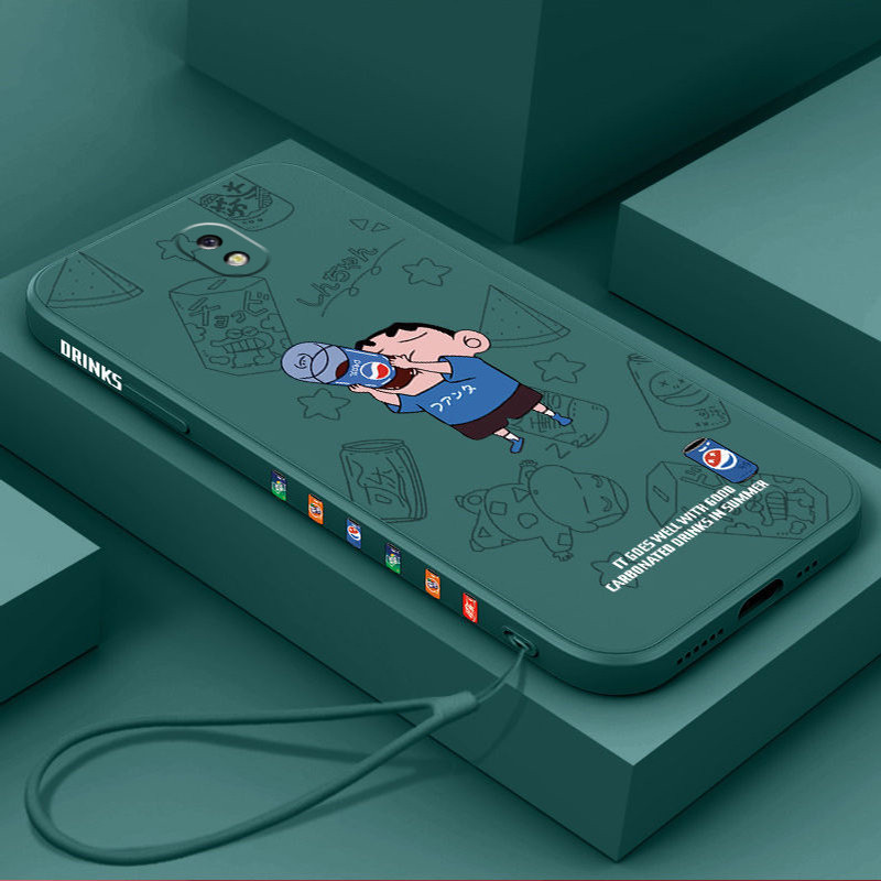 เคส Samsung J7-2017 Samsung J7 Pro tpu ฟรีเชือกเส้นเล็กแฟชั่นเคสโทรศัพท์แบบนิ่ม KCXX