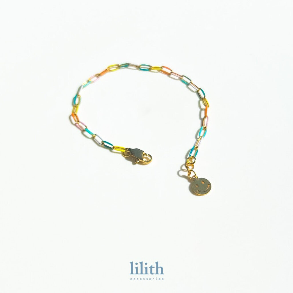 Lilith - Candy smile bracelet สร้อยข้อมือ จี้ยิ้ม