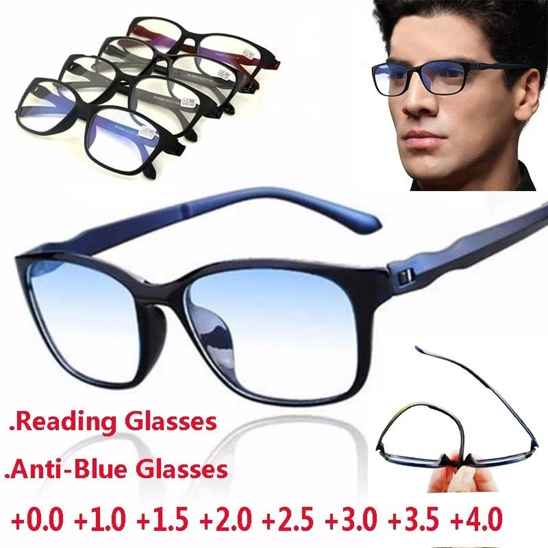 แว่นตาอ่านหนังสือกันแสงสีฟ้า เลนส์กรองแสงคอมพิวเตอร์ 0 ถึง +4.0