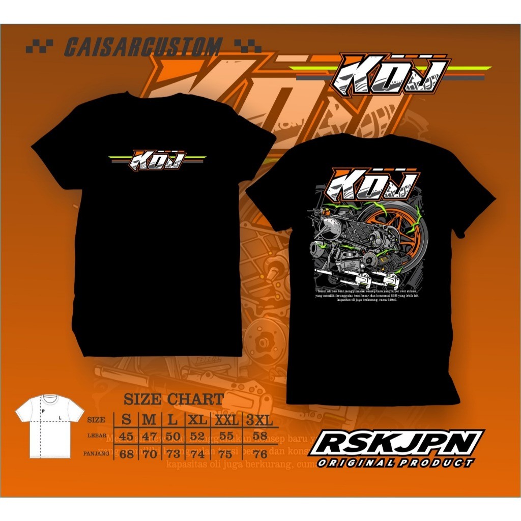 เสื้อยืด HONDA k0J T-SHIRT MOTORCYCLE T-SHIRT ใหม่ล่าสุด CAISAR CUSTOM T-SHIRT
