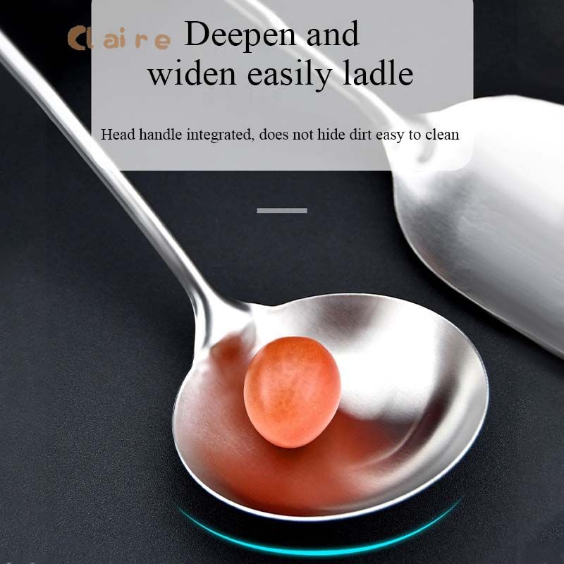 COD ตะหลิว กระบวย สแตนเลส 304 แท้ ด้านไม้คุณภาพดี ทนทาน เกรดพรีเมียม  Claire - รูปที่ 4