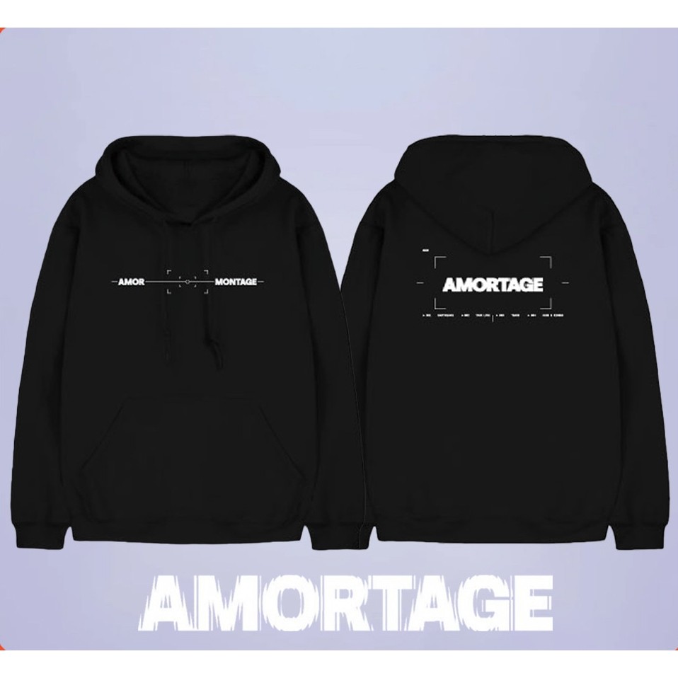 KPOP BLACKPINK JISOO AMORTAGE POP UP Merch Cotton Hoodie Unisex เกาหลีแฟชั่นหลวมพิมพ์เสื้อกันหนาว Pl