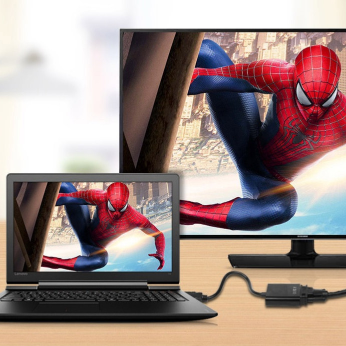 AUKKI HDMI to VGA Adapter อะแดปเตอร์ชุบทอง(ชายหญิง)สำหรับคอมพิวเตอร์พีซีจอภาพโปรเจคเตอร์เอชดีทีวีและอื่นๆ - รูปที่ 5