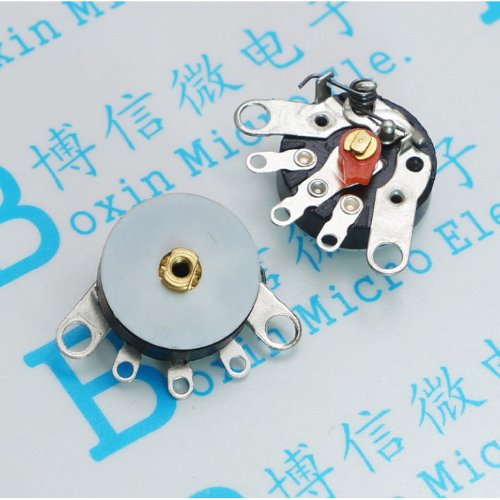 เท้าแบนพร้อมสวิตช์ 10K RV12MM B103 B10K Potentiometer วิทยุ Potentiometer Power Amplifier ปริมาณ