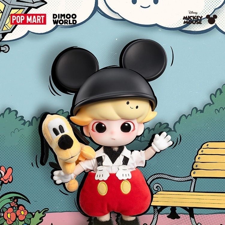 [POPMART] ของแท้พร้อมสต็อก DIMOO Mickey 1/8 Action Figure Mickey 1/8 Action Figure ตุ๊กตาตุ๊กตา BJD อินเทรนด์เล่น Healing Hand-Made เดสก์ท็อปตกแต่ง Mystery กล่องของขวัญของเล่นตุ๊กตา Art Design หัตถกรรมของสะสม