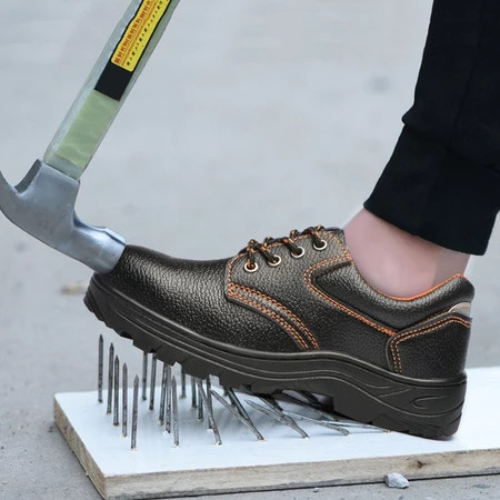 ส่งจากไทย 🚩รองเท้าเซฟตี้ PU safety shoes รองเท้าแรงงาน รองเท้า รองเท้าหัวเหล็ก คุณภาพสูง ไซส์ 41-43
