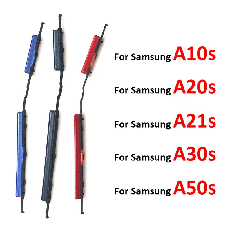 ใหม่ปุ่ม + ปริมาณปุ่มด้านข้างสําหรับ Samsung A10S A107F A20S A207F A21s A217F A30S A307F A50S A507F A21s