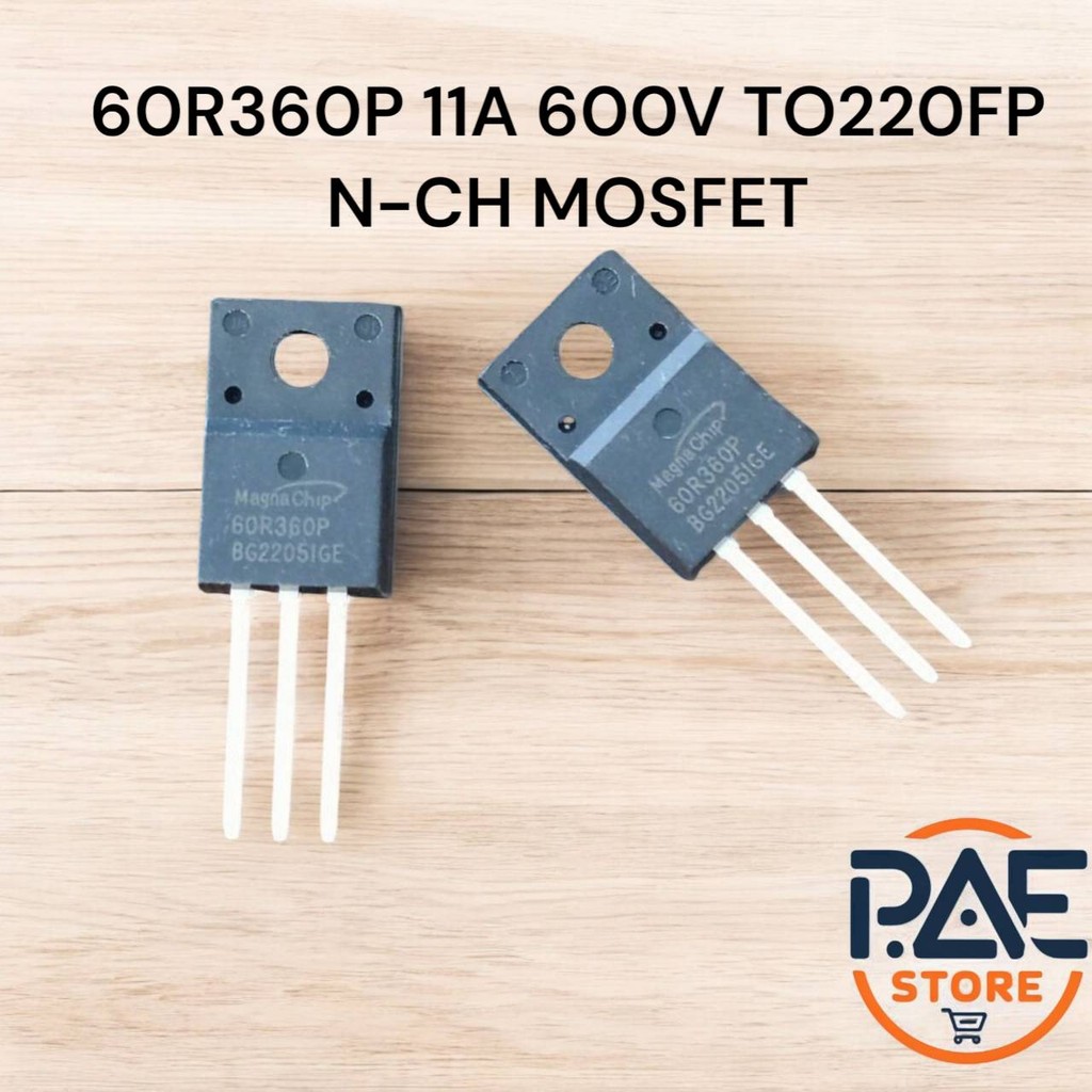 #Mosfet 60R360P ( MMF60R360PPTH )11A 600V TO220FP N-CH MOSFET