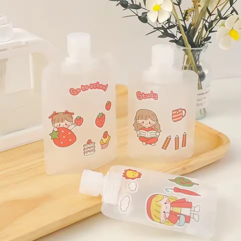 30/50/100ml ถุงรีฟิลกันรั่ว | ภาชนะบรรจุเครื่องสําอางสําหรับเดินทางแบบใช้ซ้ําได้สําหรับแชมพู/โลชั่นวัสดุที่เป็นมิตรกับสิ่งแวดล้อม3ขนาด