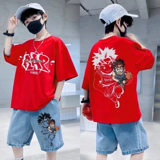 【ส่งตรงจากโรงงานไทย】คอกลมผ้าฝ้ายคุณภาพดีเหมาะสำหรับเด็กอายุ 2 ถึง 13 ปีขึ้นไป ผ้าฝ้ายผู้ชาย