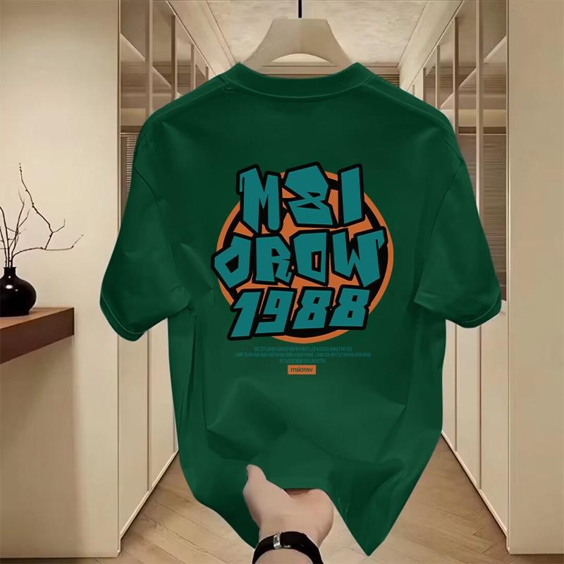 Woo Right เสื้อยืดโอเวอร์ไซส์ สไตล์วินเทจ ฮิปฮอป ดีไซน์กราฟฟิตี้ แขนสั้น ทรงหลวม พลัสไซส์ สำหรับผู้ชาย