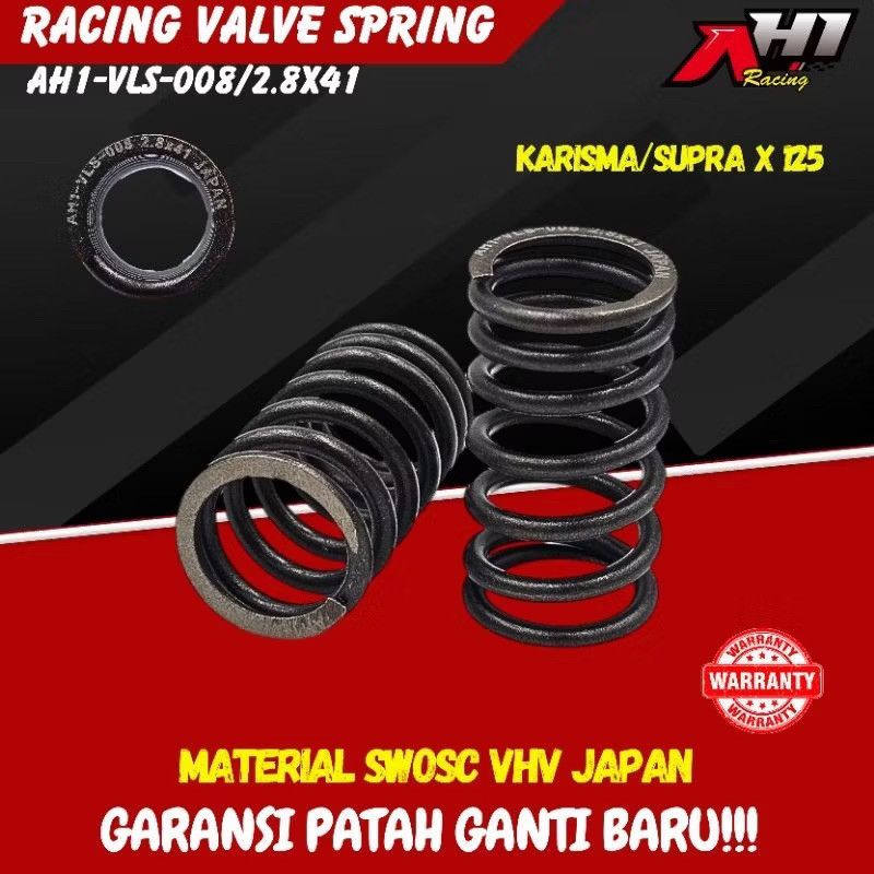 AH1 RACING VALVE SPRING KARISMA SUPRA X 125 KHARISMA KIRANA SWOSC VHV JAPAN METERIAL AH1- VLS-008